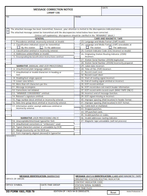 Download dd 1503