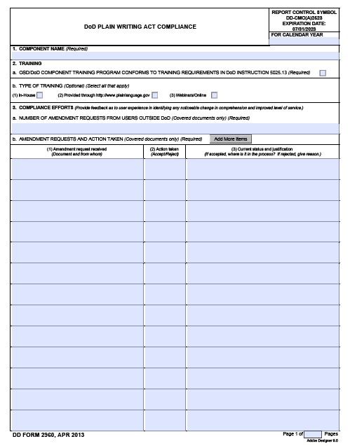 Download dd 2960