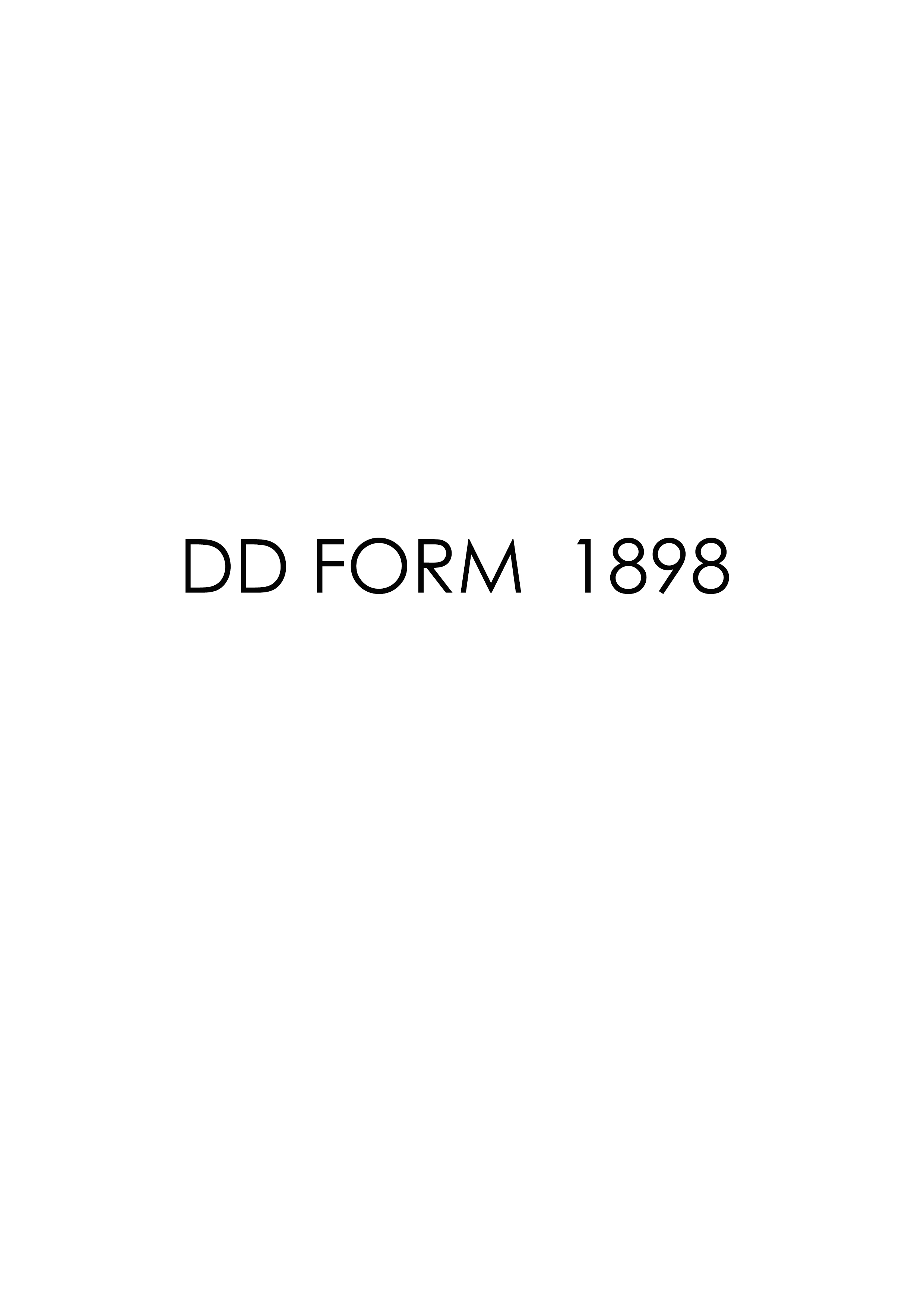 Download dd 1898