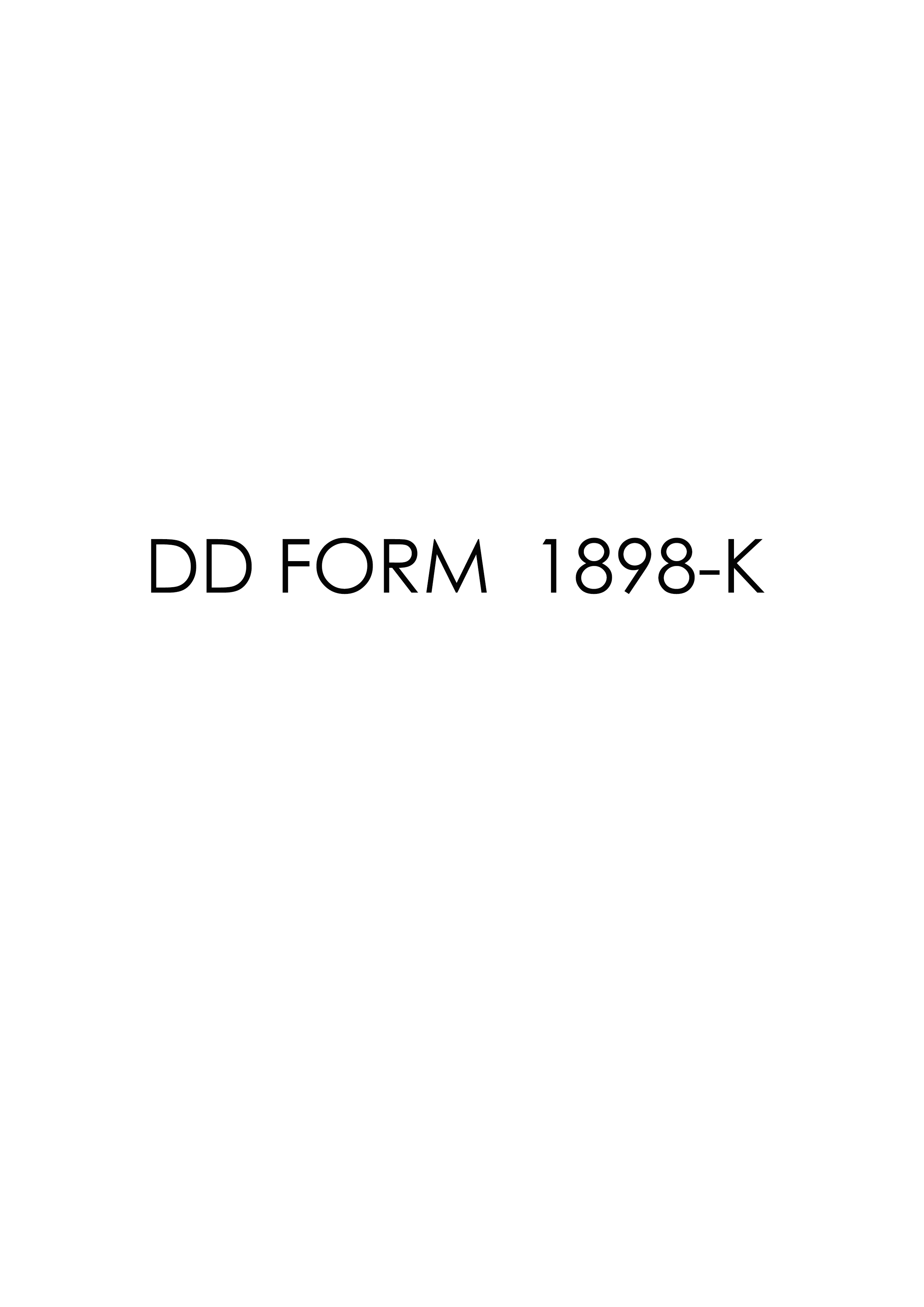 Download dd 1898-K