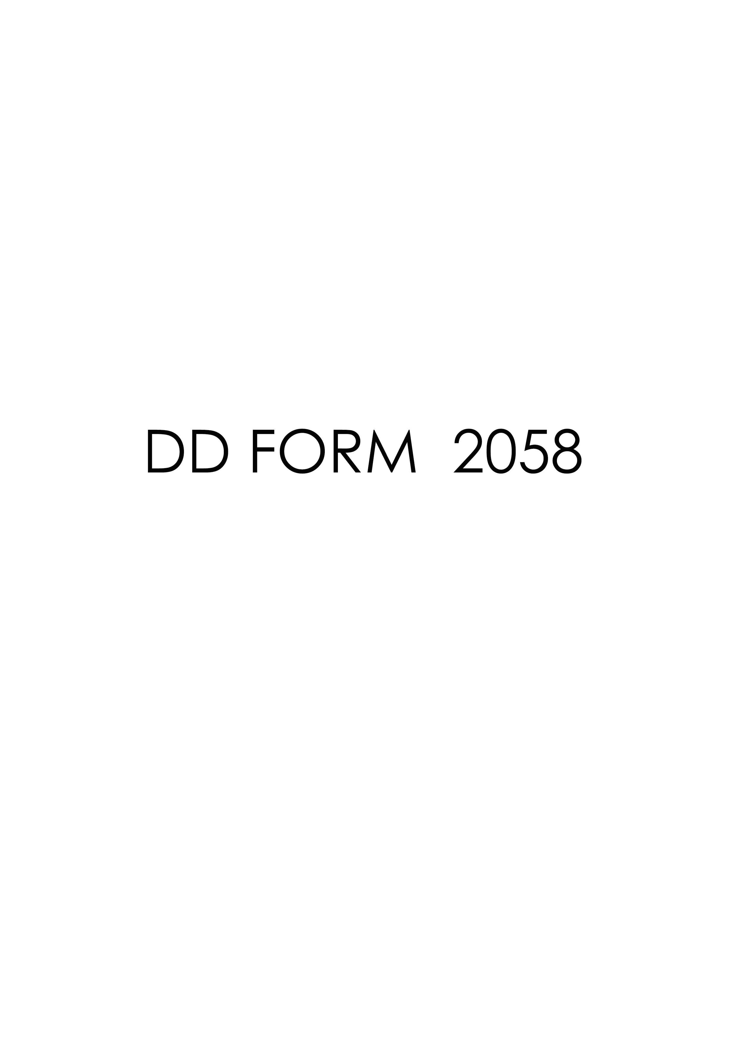 Download dd 2058