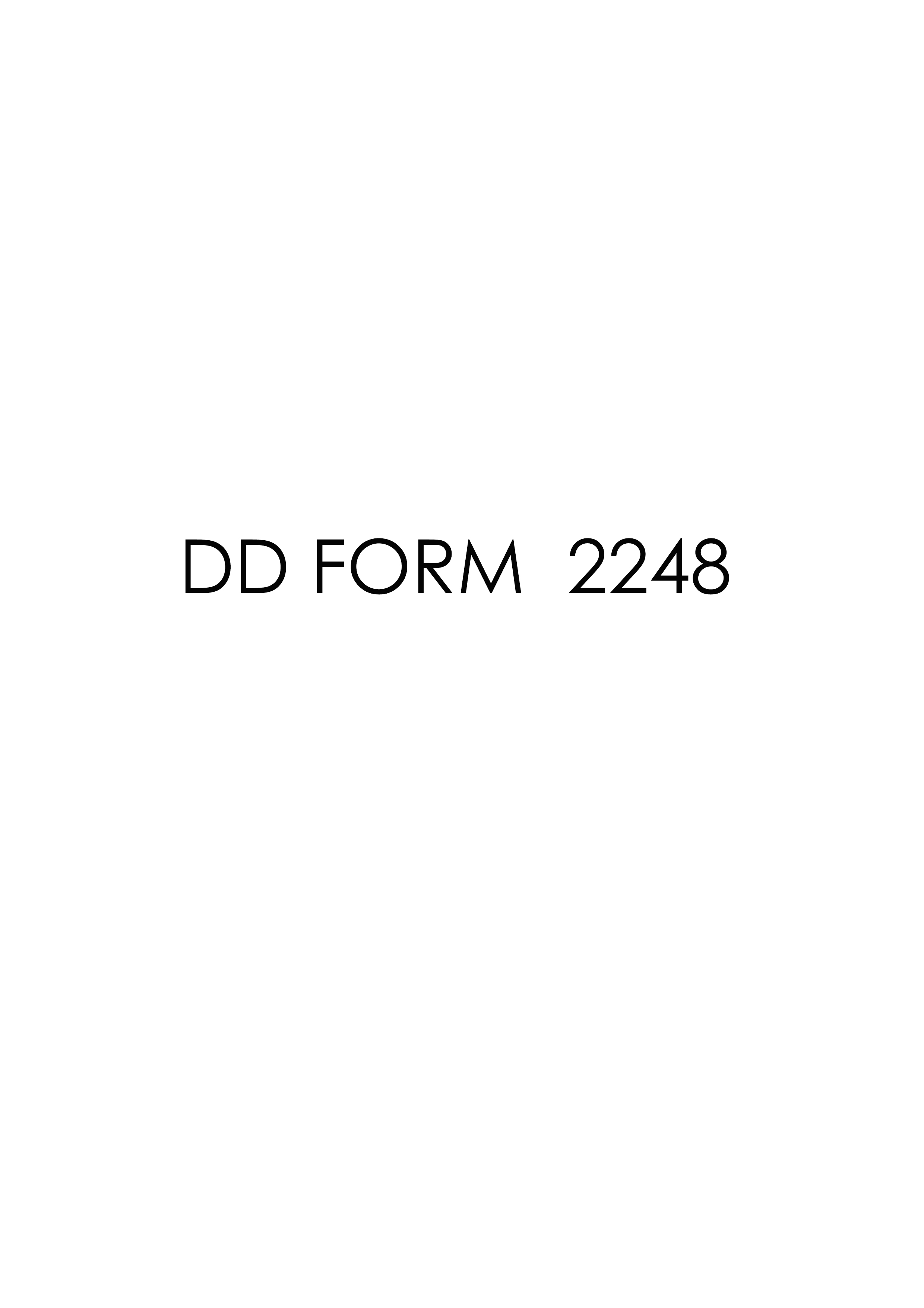 Download dd 2248